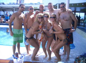 European Crazy Nude Boat Cruise Set