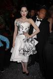 Dita Von Teese shows big cleavage at Chopard Trophy party during the 61st Cannes International film festival